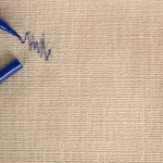 پاک کردن لکه جوهر خودکار از روی فرش