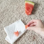 پاک کردن لکه هندوانه از روی فرش