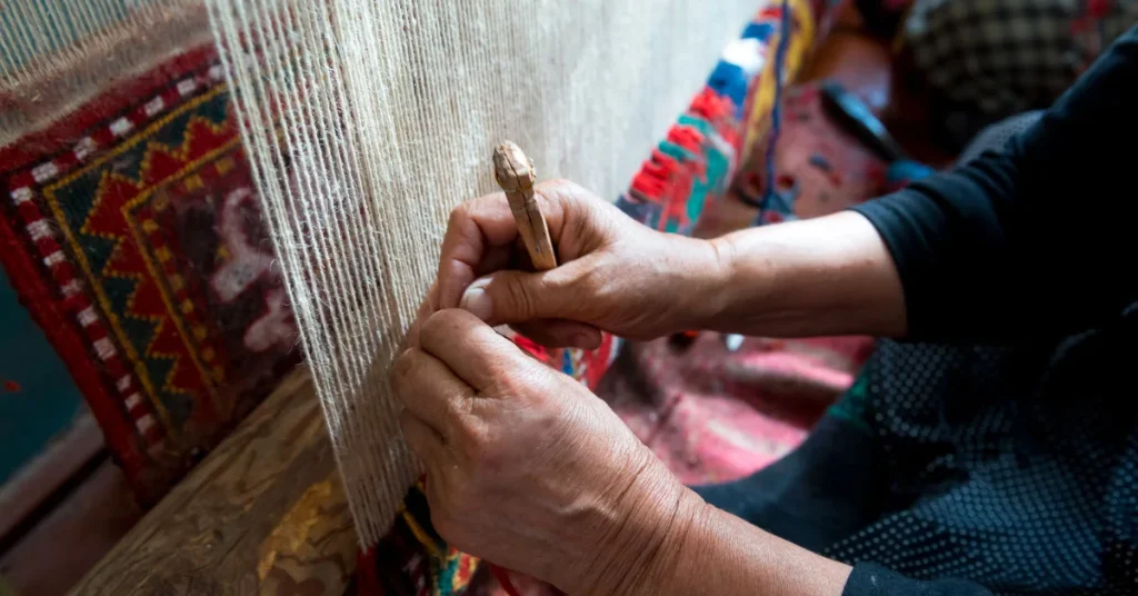 مراحل قلم زنی فرش